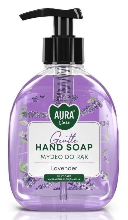 Zestaw 3x300 ml AURA Care Mydło Do Rąk Z Dozownikiem Lawenda Róża Wanilia Zestaw 3x300 ml AURA Care Mydło Do Rąk Z Dozownikiem Lawenda Róża Wanilia
