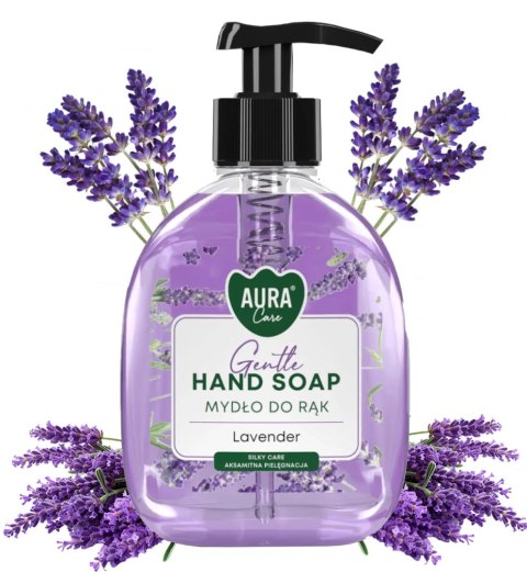 Zestaw 3x300 ml AURA Care Mydło Do Rąk Z Dozownikiem Lawenda Róża Wanilia Zestaw 3x300 ml AURA Care Mydło Do Rąk Z Dozownikiem Lawenda Róża Wanilia