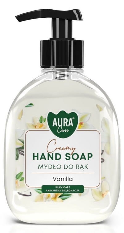 Zestaw 3x300 ml AURA Care Mydło Do Rąk Z Dozownikiem Lawenda Róża Wanilia Zestaw 3x300 ml AURA Care Mydło Do Rąk Z Dozownikiem Lawenda Róża Wanilia
