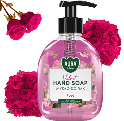 Zestaw 3x300 ml AURA Care Mydło Do Rąk Z Dozownikiem Lawenda Róża Wanilia Zestaw 3x300 ml AURA Care Mydło Do Rąk Z Dozownikiem Lawenda Róża Wanilia