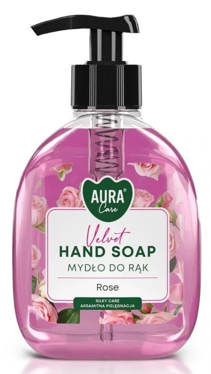 Zestaw 3x300 ml AURA Care Mydło Do Rąk Z Dozownikiem Lawenda Róża Wanilia Zestaw 3x300 ml AURA Care Mydło Do Rąk Z Dozownikiem Lawenda Róża Wanilia