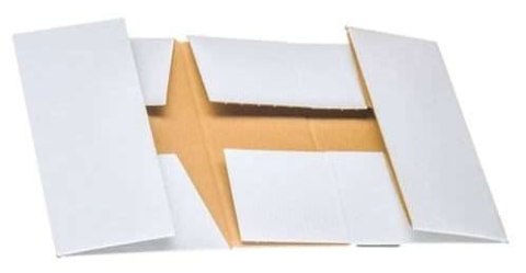 Karton Fasonowy 250x200x80mm BIAŁY-BRĄZOWY 3W E 350g/m2 - 200 sztuk Karton Fasonowy 250x200x80mm BIAŁY-BRĄZOWY 3W E 350g/m2 - 200 sztuk