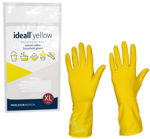 Rękawice Gospodarcze Lateksowe / Żółte / Ideall Yellow (S 6-7) Rękawice Gospodarcze Lateksowe / Żółte / Ideall Yellow (S 6-7)