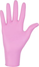 Rękawice Nitrylowe 100 sztuk / Różowe / Nitrylex Pink (M 7-8)