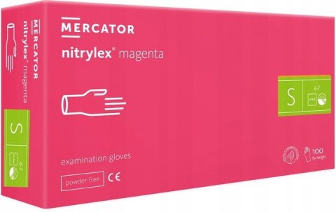 Rękawice Nitrylowe 100 szt. Nitrylex Magenta (XL 9-10) Rękawice Nitrylowe 100 szt. Nitrylex Magenta (XL 9-10)