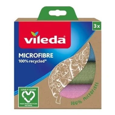 Ściereczka Vileda Mikrofibra 100% Recycled 3 szt. Ściereczka Vileda Mikrofibra 100% Recycled 3 szt.